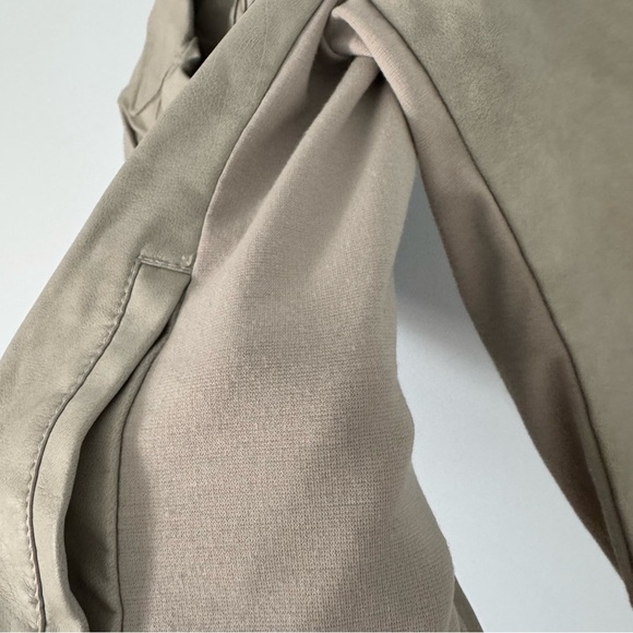 Dynamite Taupe Faux Suede Moto Jacket women’s Small❤️Moto Style, Luxe Feel 🖤 - Picture 3 of 6